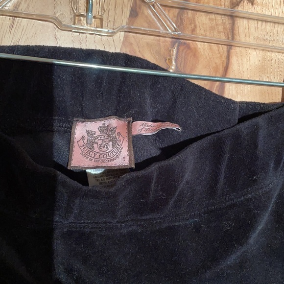 Juicy Couture velvet black leggings size small - Picture 3 of 6